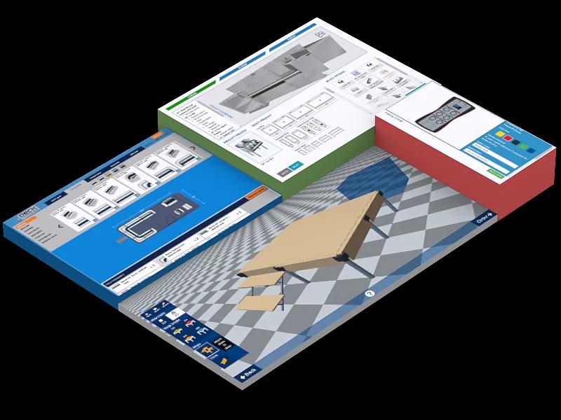 Un configurator de produse care rulează pe pagina de produs a unui retailer