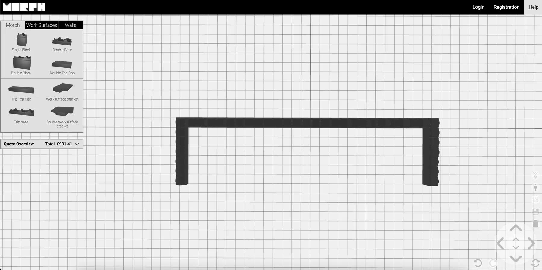 在 Morph Creator 配置器中构建的阶梯式座席