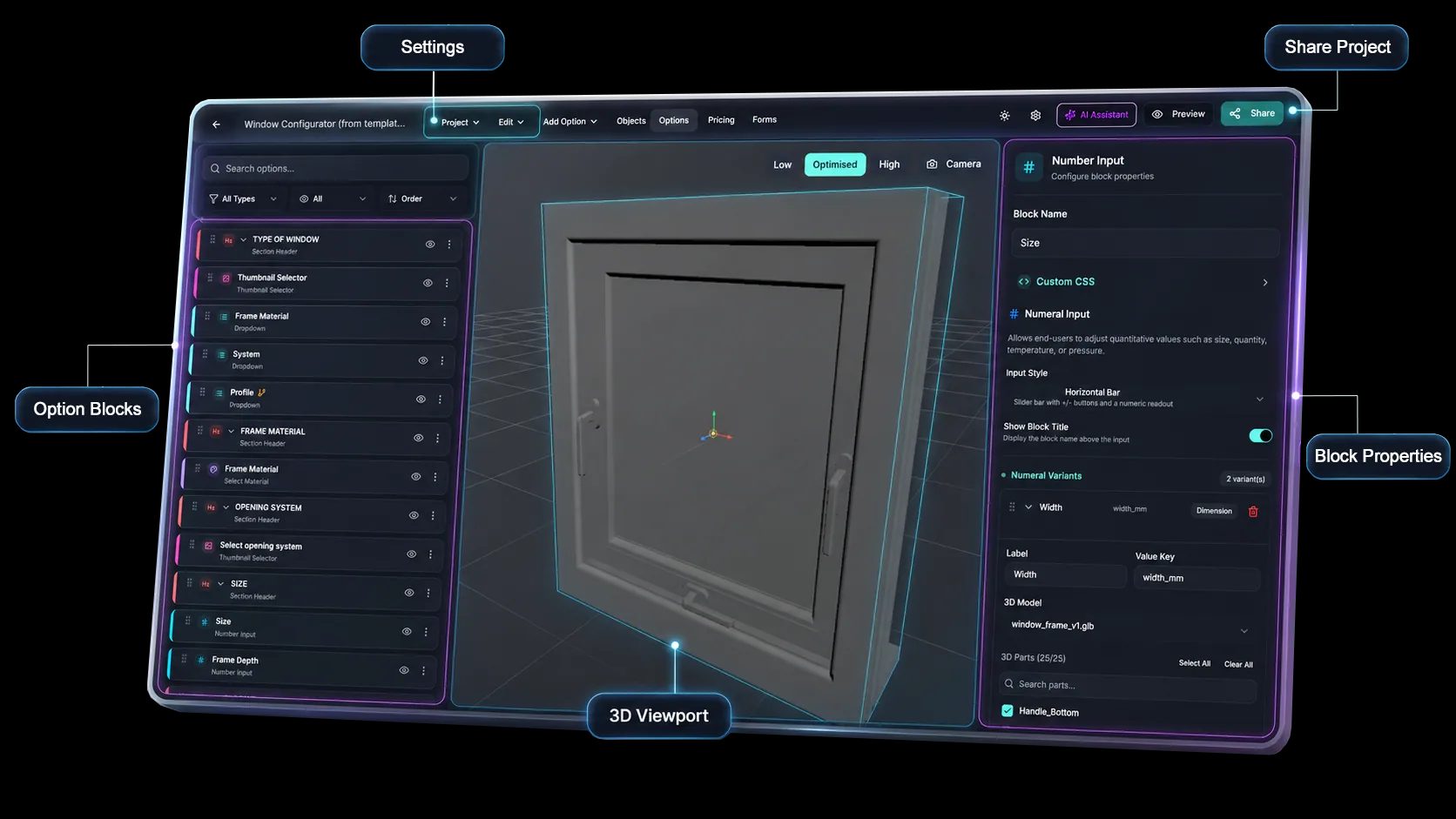 Configurator de produse 3D