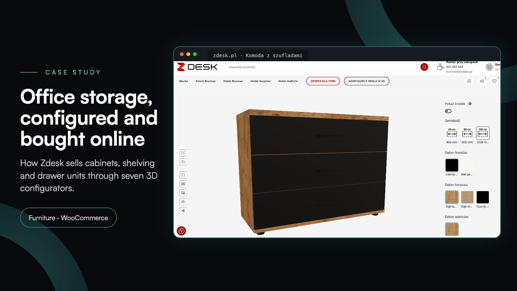 Zdesk: en 3D-konfigurator for kontormøbler integrert i WooCommerce