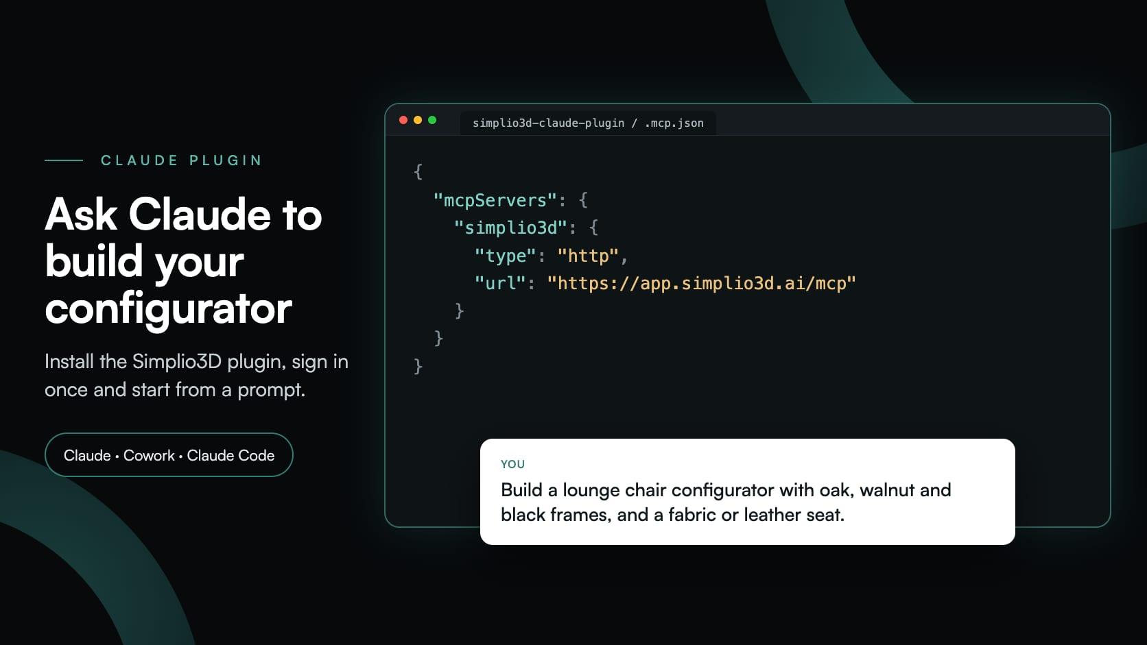 Simplio3D Plugin for Claude: Build a Configurator in Minutes