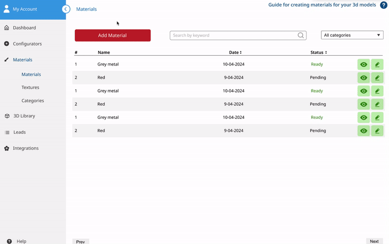 3d product configurator