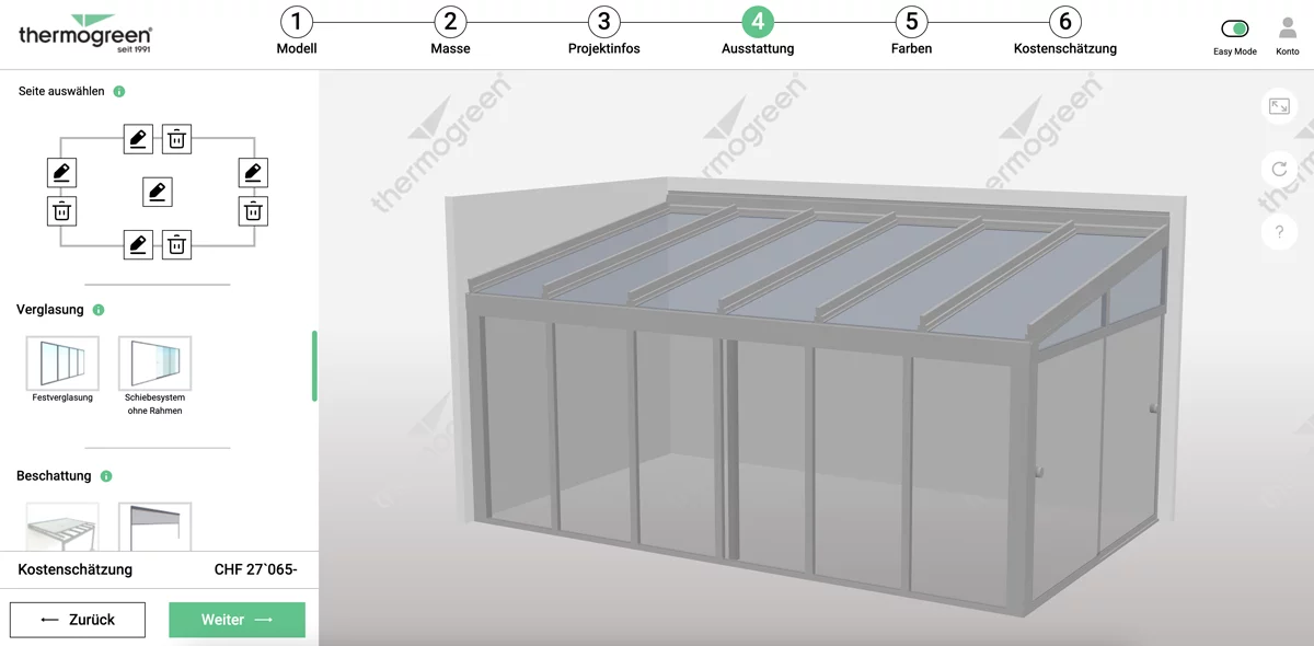 3D 小屋コンフィギュレーター ソフトウェア ソリューション