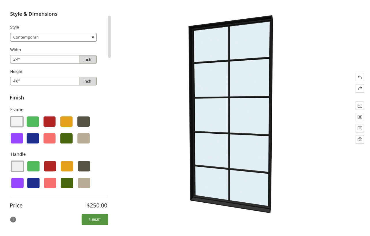 Fensterkonfigurator-Softwarelösung