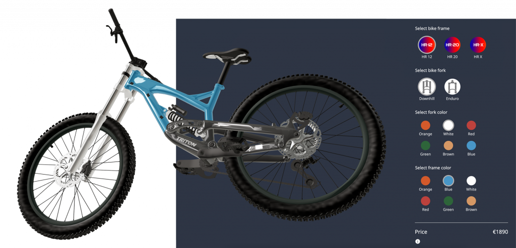 3d bike configurator software