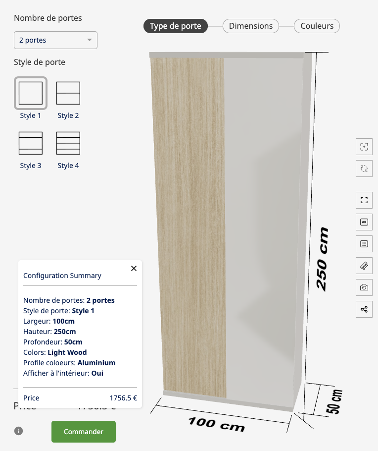 wardrobe configurator software